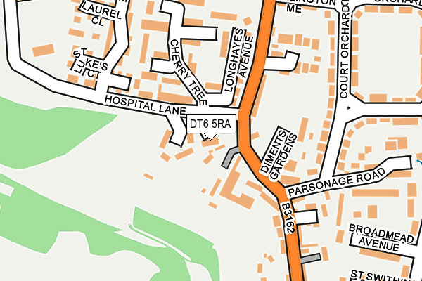 DT6 5RA map - OS OpenMap – Local (Ordnance Survey)