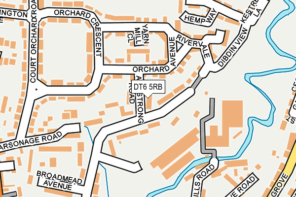 DT6 5RB map - OS OpenMap – Local (Ordnance Survey)