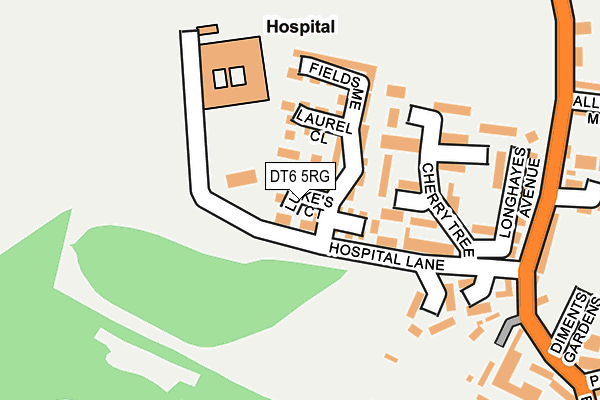DT6 5RG map - OS OpenMap – Local (Ordnance Survey)