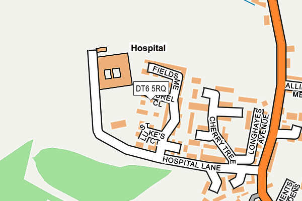 DT6 5RQ map - OS OpenMap – Local (Ordnance Survey)