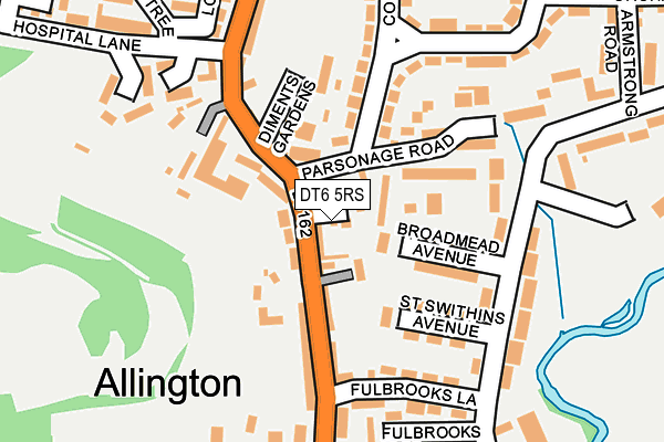 DT6 5RS map - OS OpenMap – Local (Ordnance Survey)