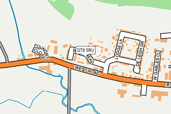 DT6 5RU map - OS OpenMap – Local (Ordnance Survey)