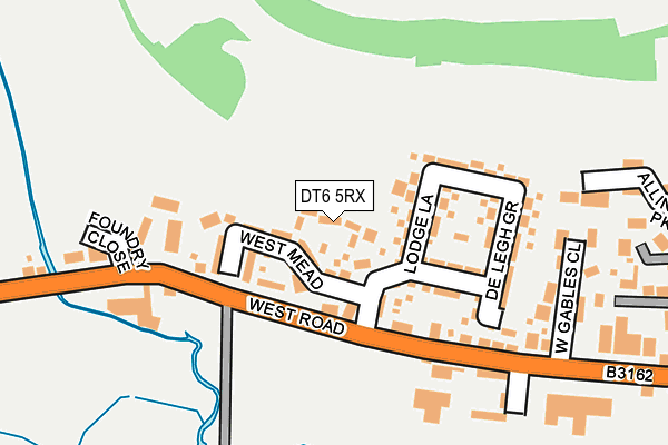 DT6 5RX map - OS OpenMap – Local (Ordnance Survey)