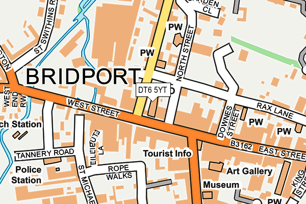 DT6 5YT map - OS OpenMap – Local (Ordnance Survey)