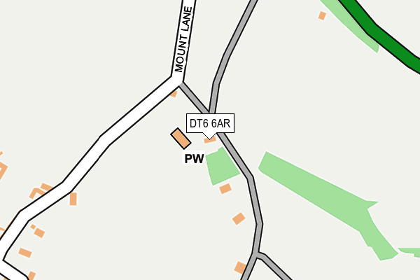 DT6 6AR map - OS OpenMap – Local (Ordnance Survey)