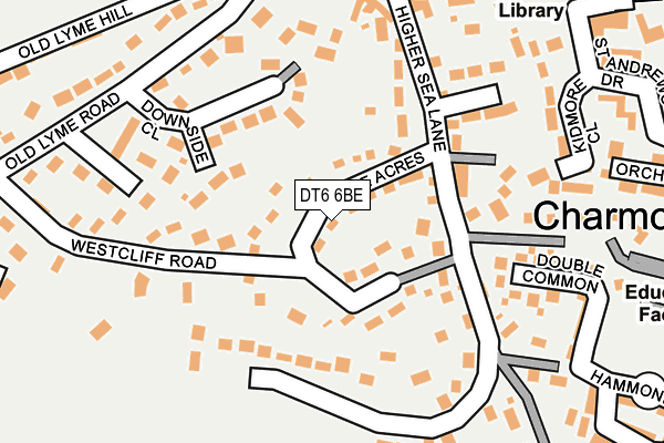 DT6 6BE map - OS OpenMap – Local (Ordnance Survey)