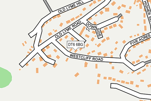 DT6 6BG map - OS OpenMap – Local (Ordnance Survey)