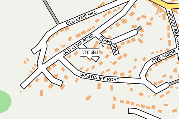 DT6 6BJ map - OS OpenMap – Local (Ordnance Survey)