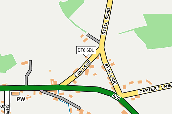 DT6 6DL map - OS OpenMap – Local (Ordnance Survey)