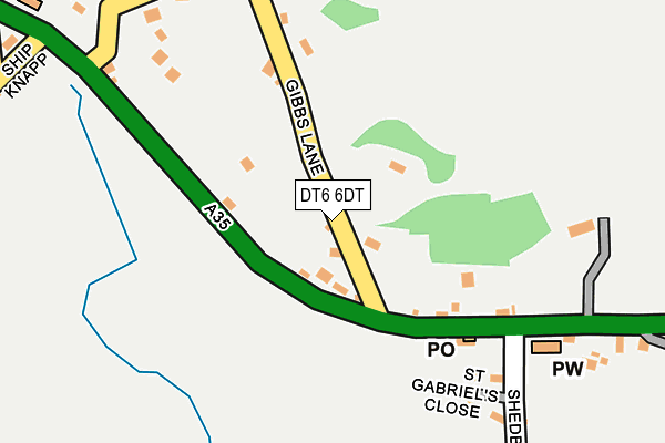 DT6 6DT map - OS OpenMap – Local (Ordnance Survey)