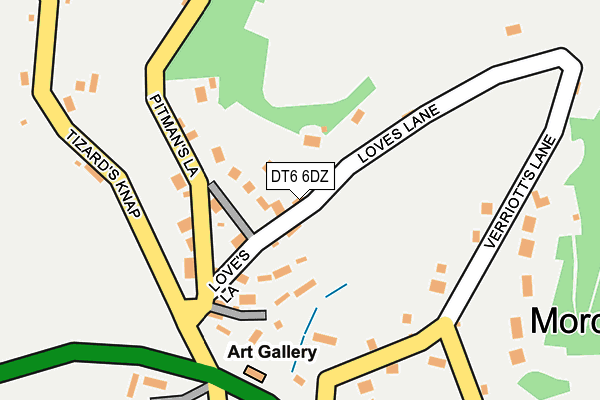 DT6 6DZ map - OS OpenMap – Local (Ordnance Survey)