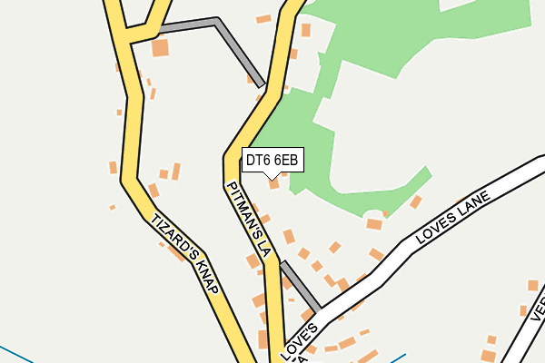 DT6 6EB map - OS OpenMap – Local (Ordnance Survey)