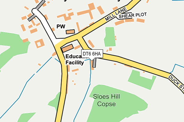 DT6 6HA map - OS OpenMap – Local (Ordnance Survey)