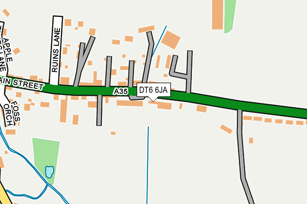 DT6 6JA map - OS OpenMap – Local (Ordnance Survey)
