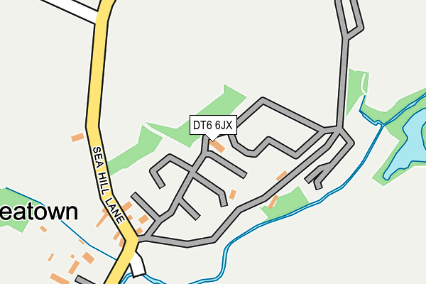 DT6 6JX map - OS OpenMap – Local (Ordnance Survey)