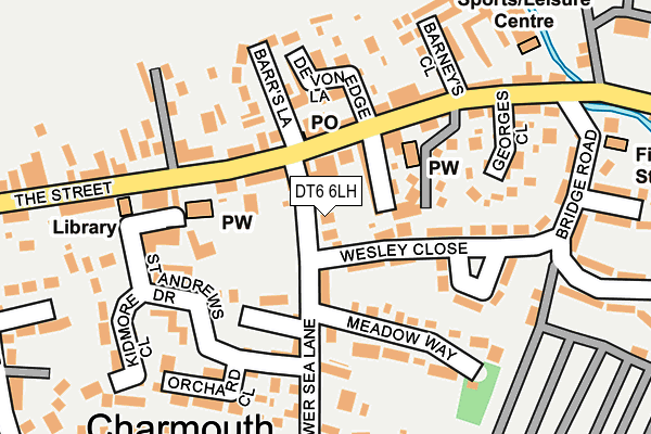 DT6 6LH map - OS OpenMap – Local (Ordnance Survey)