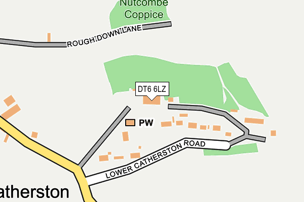 DT6 6LZ map - OS OpenMap – Local (Ordnance Survey)