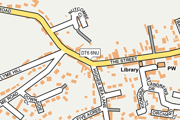 DT6 6NU map - OS OpenMap – Local (Ordnance Survey)