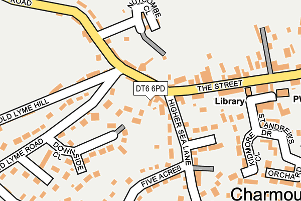 DT6 6PD map - OS OpenMap – Local (Ordnance Survey)