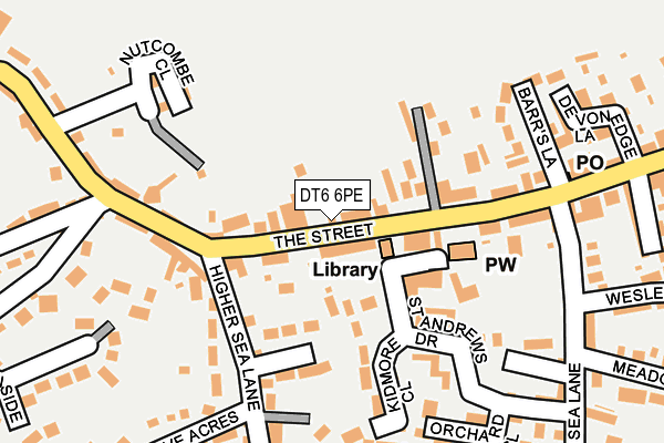 DT6 6PE map - OS OpenMap – Local (Ordnance Survey)