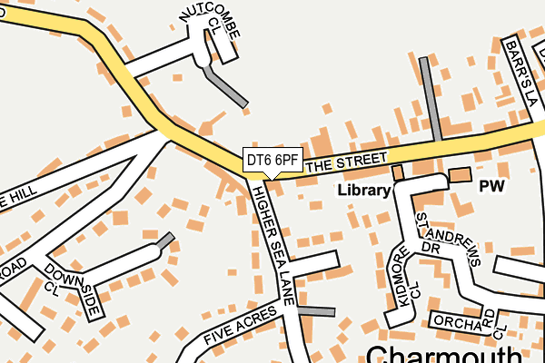 DT6 6PF map - OS OpenMap – Local (Ordnance Survey)