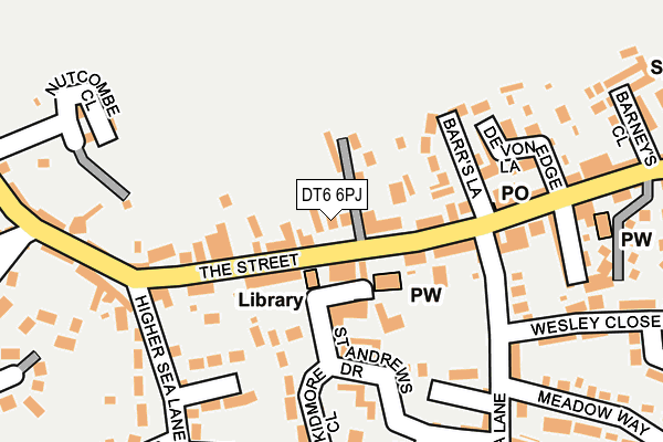 DT6 6PJ map - OS OpenMap – Local (Ordnance Survey)