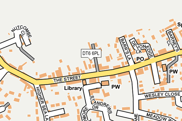 DT6 6PL map - OS OpenMap – Local (Ordnance Survey)