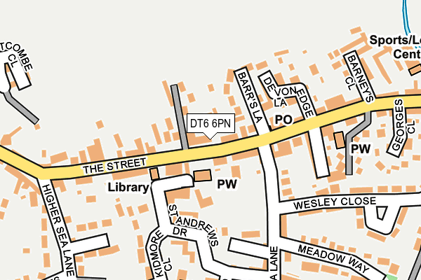 DT6 6PN map - OS OpenMap – Local (Ordnance Survey)