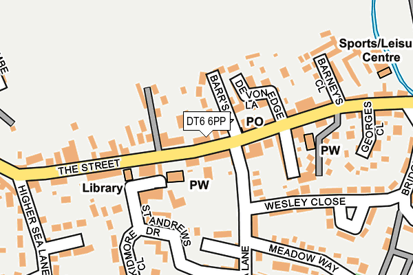 DT6 6PP map - OS OpenMap – Local (Ordnance Survey)