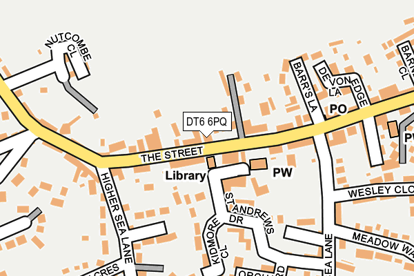 DT6 6PQ map - OS OpenMap – Local (Ordnance Survey)