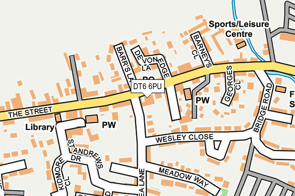 DT6 6PU map - OS OpenMap – Local (Ordnance Survey)