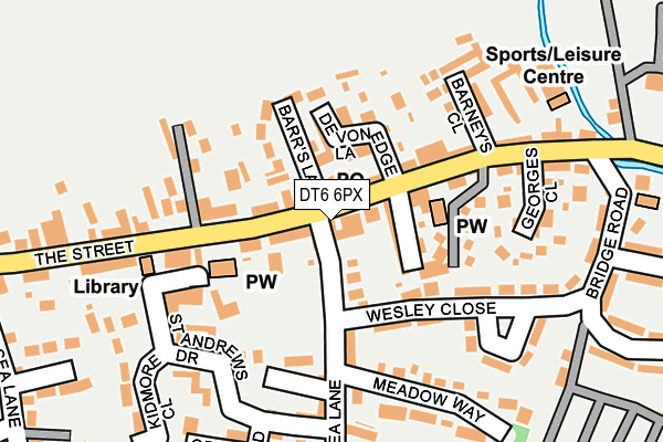DT6 6PX map - OS OpenMap – Local (Ordnance Survey)