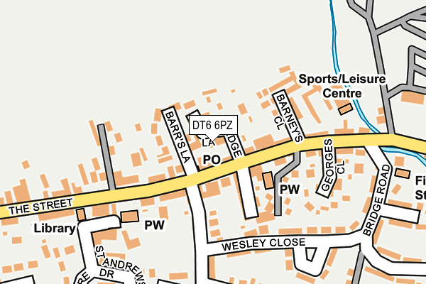 DT6 6PZ map - OS OpenMap – Local (Ordnance Survey)
