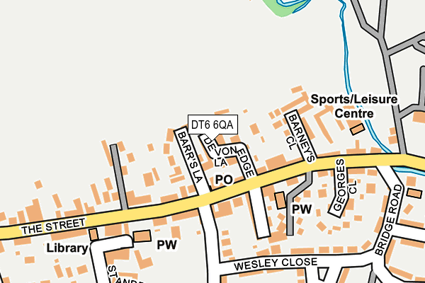 DT6 6QA map - OS OpenMap – Local (Ordnance Survey)