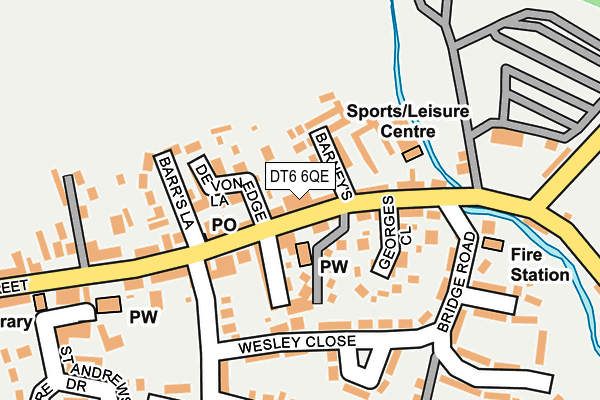 DT6 6QE map - OS OpenMap – Local (Ordnance Survey)