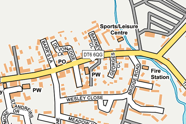 DT6 6QG map - OS OpenMap – Local (Ordnance Survey)