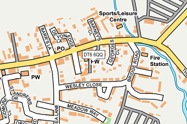 DT6 6QQ map - OS OpenMap – Local (Ordnance Survey)