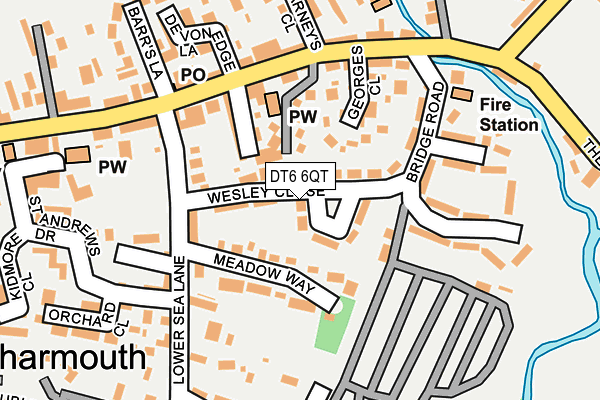 DT6 6QT map - OS OpenMap – Local (Ordnance Survey)