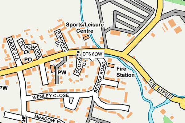 DT6 6QW map - OS OpenMap – Local (Ordnance Survey)