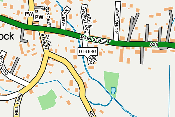 DT6 6SG map - OS OpenMap – Local (Ordnance Survey)