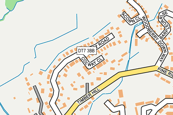 DT7 3BB map - OS OpenMap – Local (Ordnance Survey)