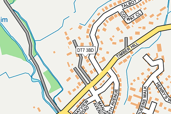 DT7 3BD map - OS OpenMap – Local (Ordnance Survey)