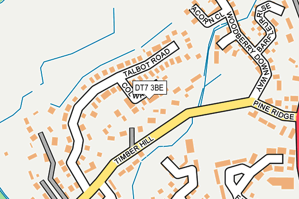 DT7 3BE map - OS OpenMap – Local (Ordnance Survey)