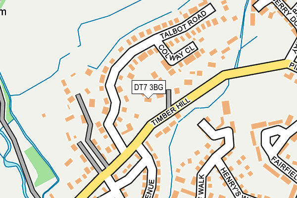 DT7 3BG map - OS OpenMap – Local (Ordnance Survey)