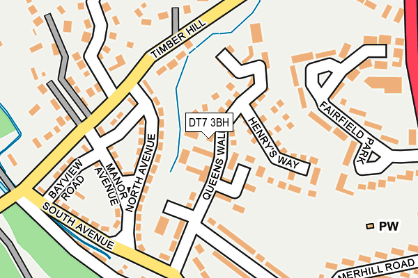 DT7 3BH map - OS OpenMap – Local (Ordnance Survey)