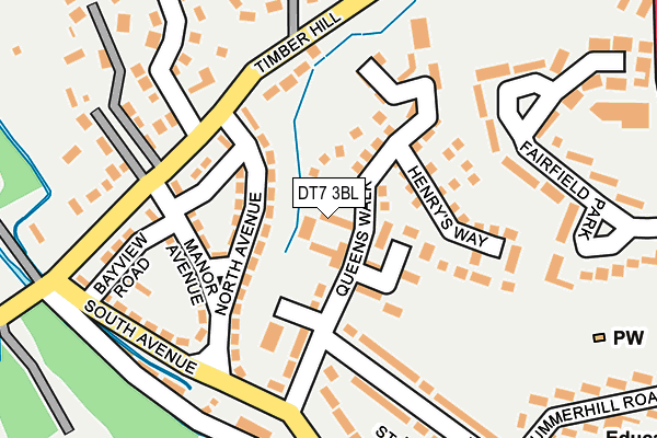 DT7 3BL map - OS OpenMap – Local (Ordnance Survey)