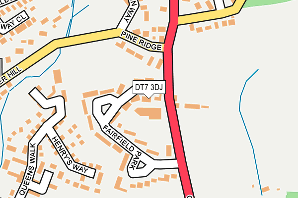 DT7 3DJ map - OS OpenMap – Local (Ordnance Survey)