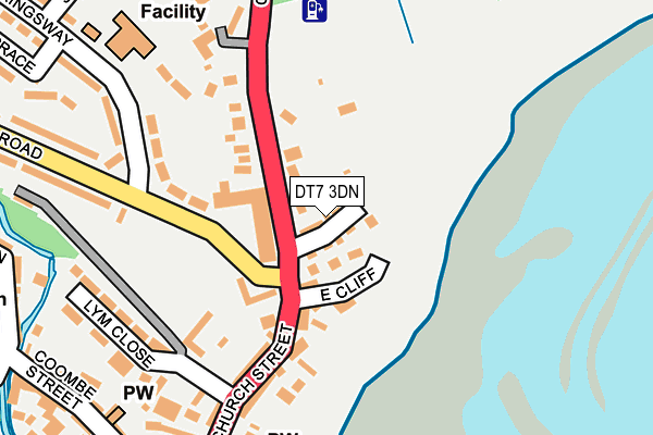 DT7 3DN map - OS OpenMap – Local (Ordnance Survey)