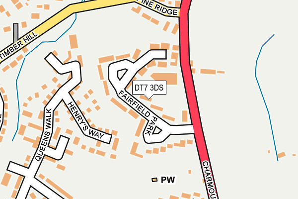 DT7 3DS map - OS OpenMap – Local (Ordnance Survey)