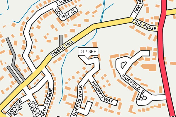 DT7 3EE map - OS OpenMap – Local (Ordnance Survey)